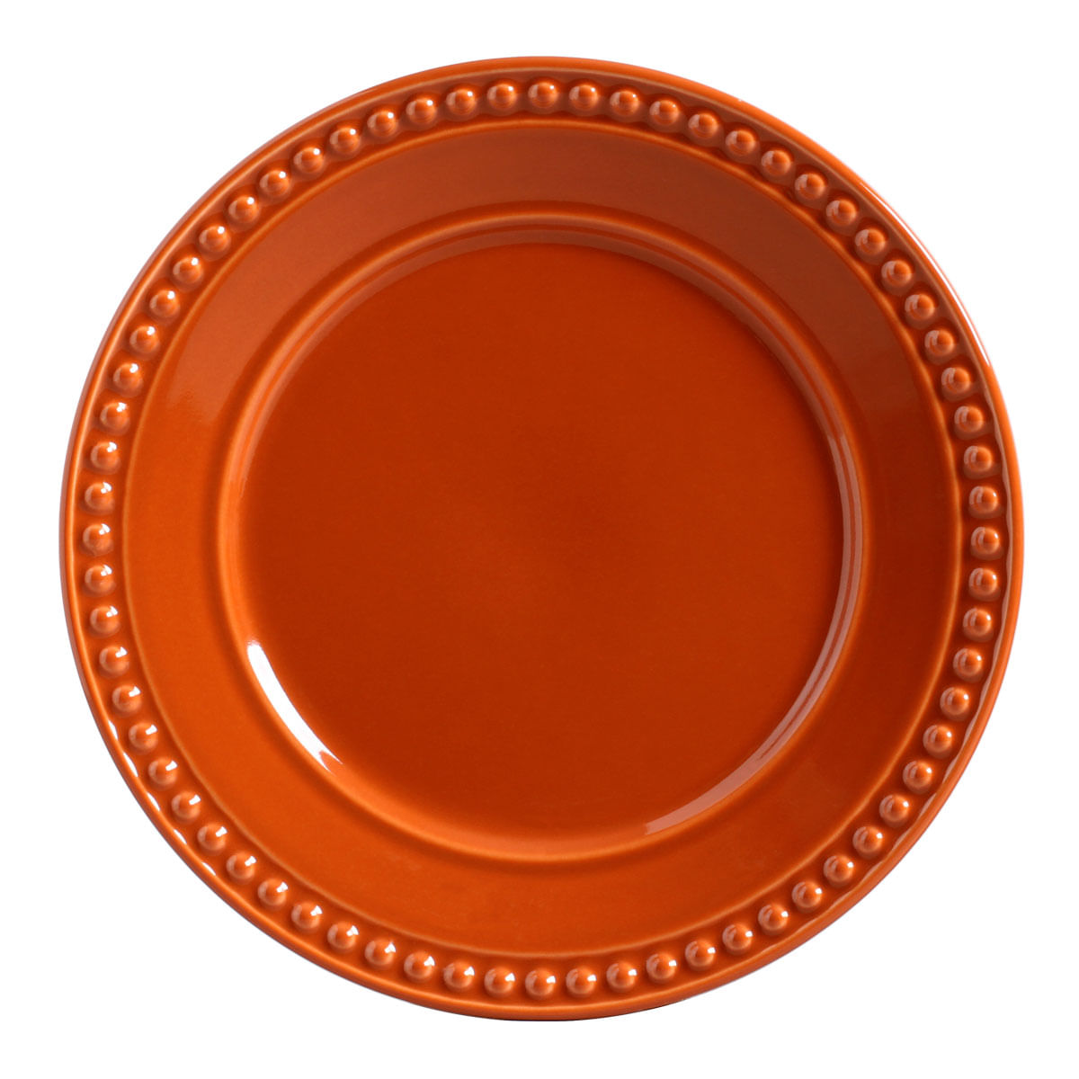 CONJUNTO C/ 6 PRATOS DE SOBREMESA ATENAS CANTALOUPE Ø 20,5cm