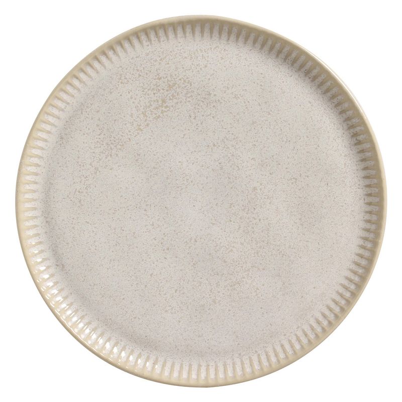 Linhas Dinner Plate Stoneware Ø10.83in Latte