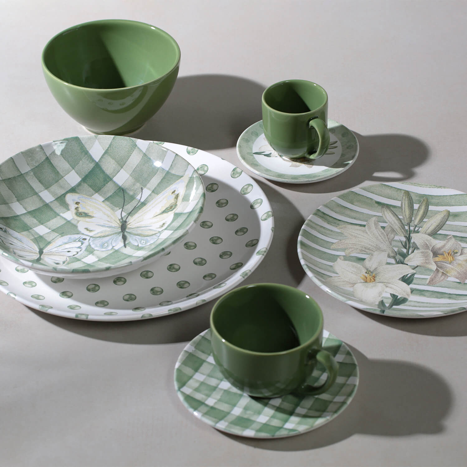 Conjunto com 6 Pratos Raso Coup Grêta Ø27,5cm - Porto Brasil Cerâmica