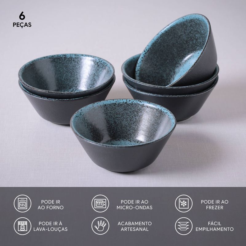 Conjunto com 6 Cumbucas Neo Night Sky Ø12,4x5,4cm 298ml - Porto