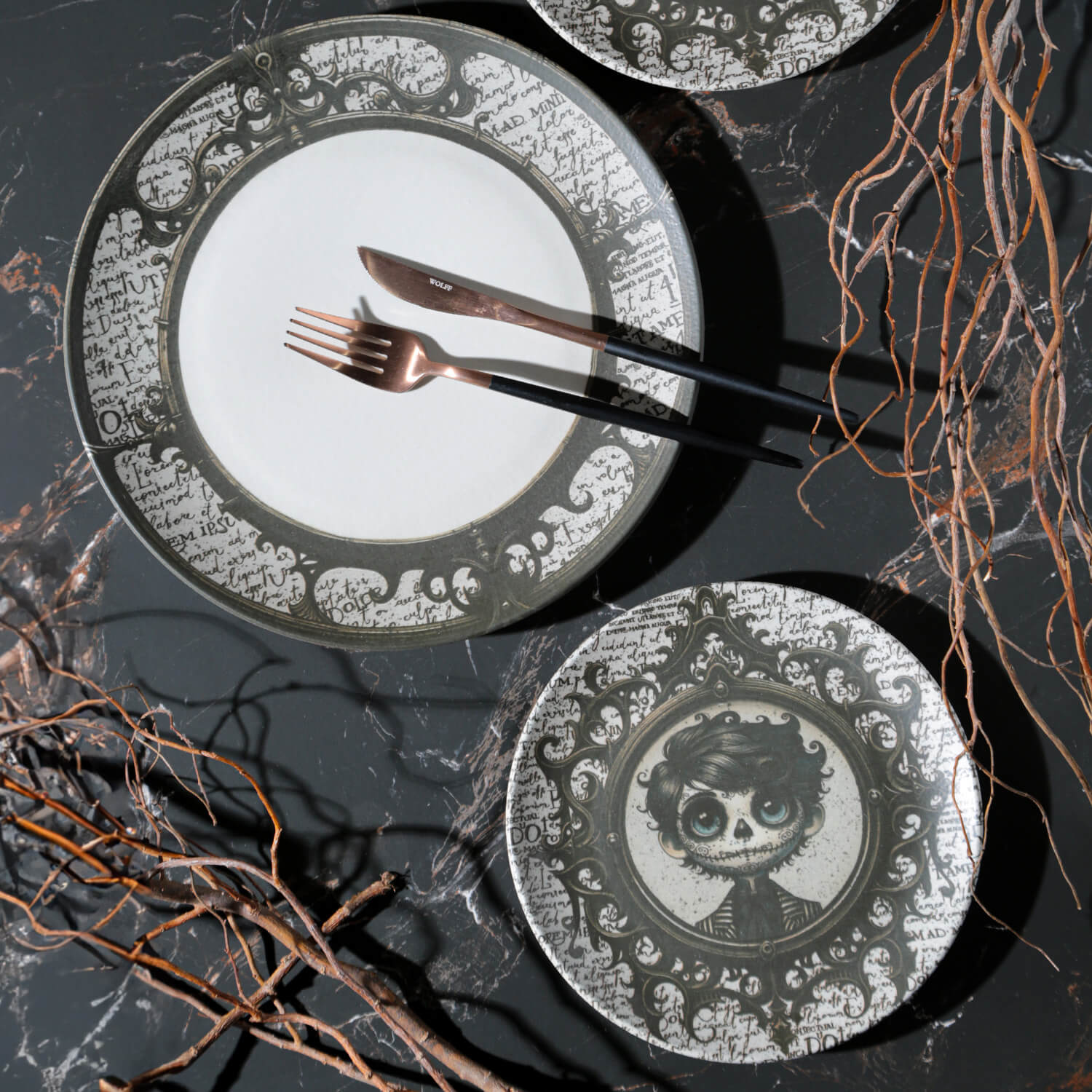 Conjunto com 6 Pratos Raso Coup Stoneware Grimm Ø26cm - Porto