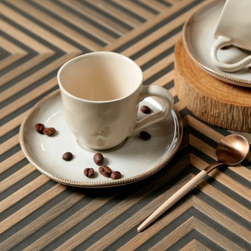 Conjunto com 6 Xícaras De Café com 6 Pires Bio Raio 120ml