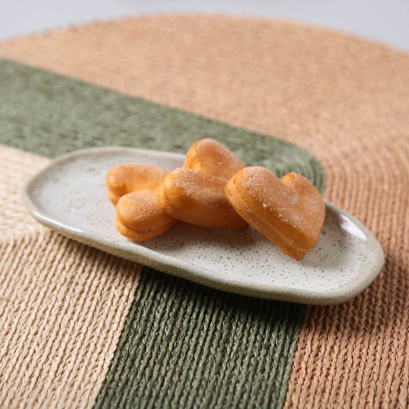 15114126301 TRAVESSA OVAL RASA PEQUENA ORGANICO STONEWARE 23x11CM VANILLA0