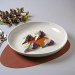 17114126401 TRAVESSA REDONDA GRANDE ORGANICO STONEWARE Ø36CM GLAM0
