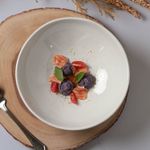 11114126401 TIGELA MEDIA ORGANICO STONEWARE Ø25x8CM GLAM02