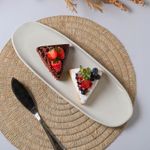 14214126401 TRAVESSA OVAL RASA GRANDE ORGANICO STONEWARE 36x13CM GLAM02
