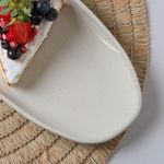 14214126401 TRAVESSA OVAL RASA GRANDE ORGANICO STONEWARE 36x13CM GLAM05