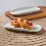 15214126401 TRAVESSA OVAL RASA MINI ORGANICO STONEWARE 16,5x8CM GLAM03