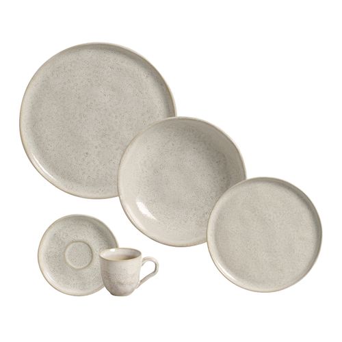 Aparelho de Jantar 30 Peças Bio Vanilla (para 6 pessoas)