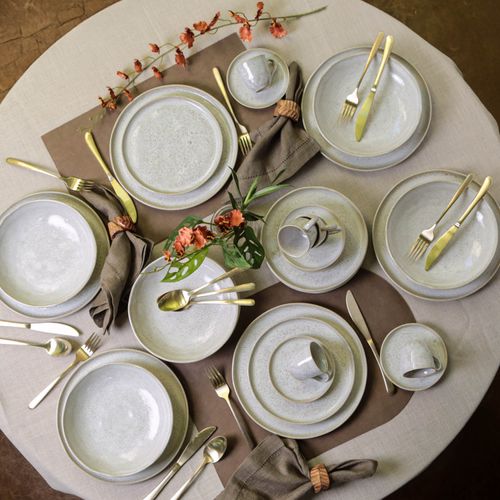 Aparelho de Jantar 30 Peças Bio Vanilla (para 6 pessoas)